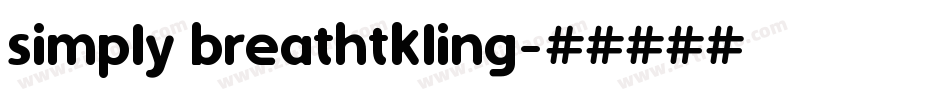 simply breathtkling字体转换